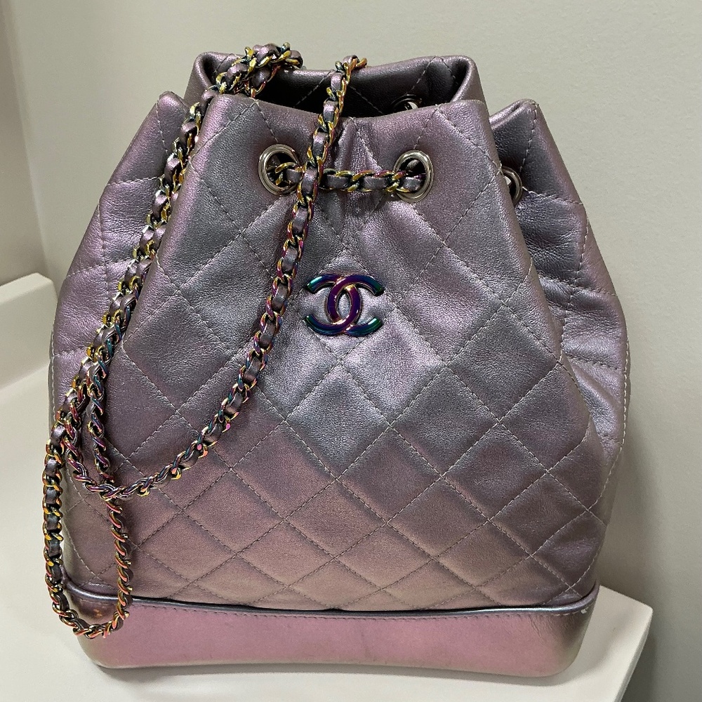 ✨Chanel iridescent Gabrielle medium backpack